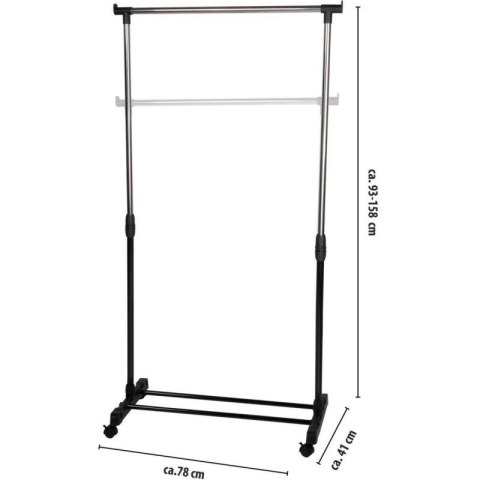 SZAFA GARDEROBA WIESZAK 78x41x93-158CM ALPINA Alpina