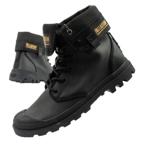 Palladium buty sportowe damskie Baggy Coated trampki za kostkę modne czarne Palladium