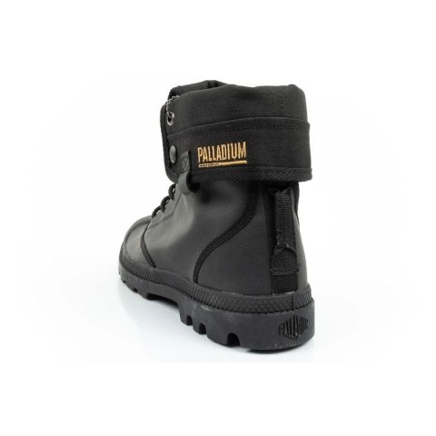 Palladium buty sportowe damskie Baggy Coated trampki za kostkę modne czarne Palladium