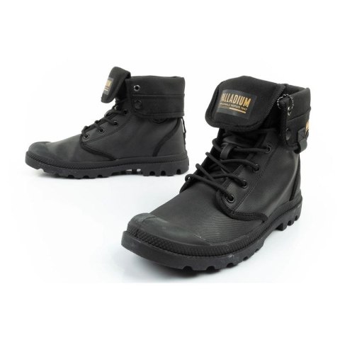 Palladium buty sportowe damskie Baggy Coated trampki za kostkę modne czarne Palladium