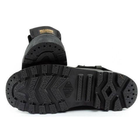 Palladium buty sportowe damskie Baggy Coated trampki za kostkę modne czarne Palladium
