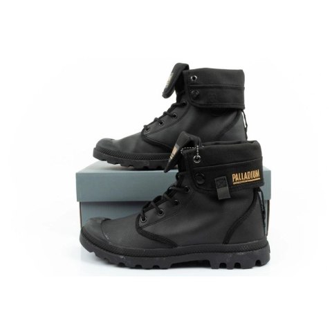 Palladium buty sportowe damskie Baggy Coated trampki za kostkę modne czarne Palladium