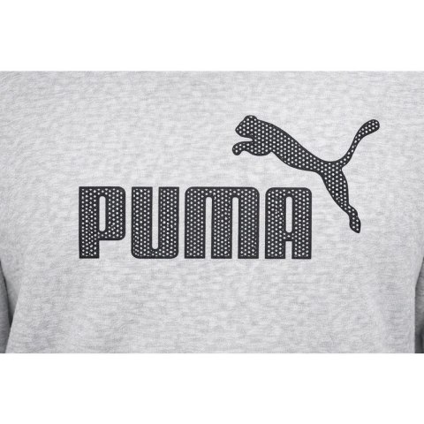 Puma bluza sportowa kangurka z kapturem męska szara modna bawełniana Puma