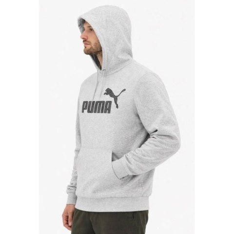 Puma bluza sportowa kangurka z kapturem męska szara modna bawełniana Puma