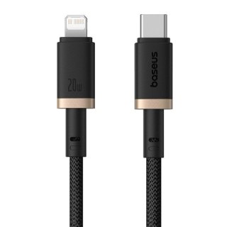 Kabel Baseus Dura Typ C 20W 2m (czarno-złoty)