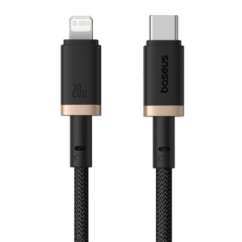Kabel Baseus Dura Typ C 20W 2m (czarno-złoty)