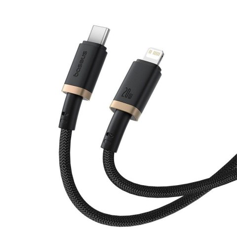 Kabel Baseus Dura Typ C 20W 2m (czarno-złoty)