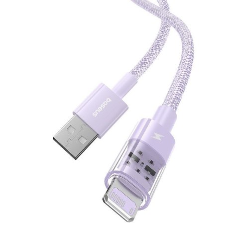 Kabel Baseus Gem 2.4A 1m (fioletowy)