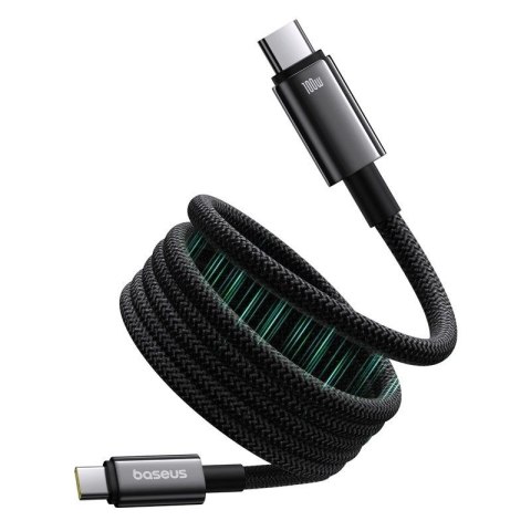 Kabel Baseus Tungsten magnetyczny USB C-USB C 100W 1m (czarny)