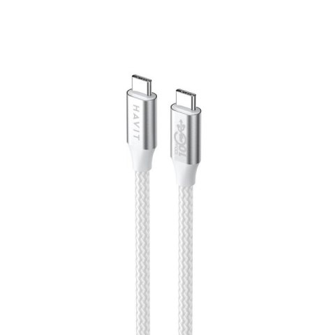Kabel Havit Typ C-Typ C CB6290 (biały/szary; 100cm) Havit