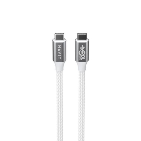 Kabel Havit Typ C-Typ C CB6290 (biały/szary; 100cm) Havit