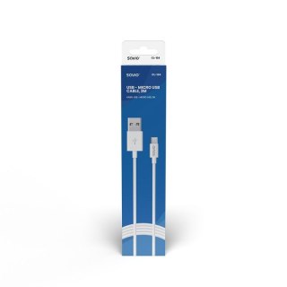 Kabel SAVIO CL-124 (Micro USB - USB 2.0 typu A ; 2m; kolor biały) Savio