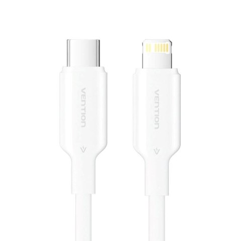 Kabel USB-C do Lightning 3A 480Mbps 1m biały