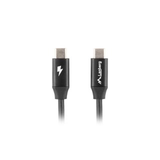 LANBERG KABEL USB-C 2.0 M/M 1.8M PREMIUM QC 4.0 POWER DELIVERY 60W CZARNY CA-CMCM-40CU-0018-BK