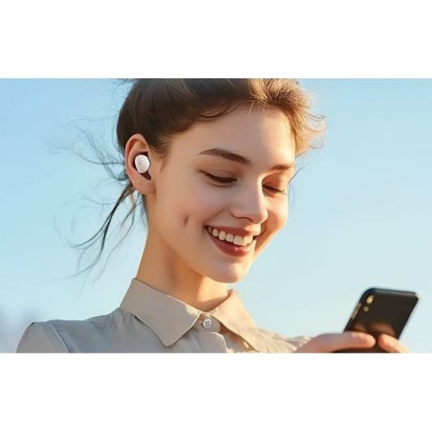 Bezprzewodowe słuchawki douszne Vention Donut-Shaped BT 5.3 IPX4 czarne