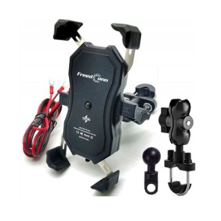 Uchwyt na telefon i ładowarka indukcyjna FreedConn MC1W 15W + USB FreedConn