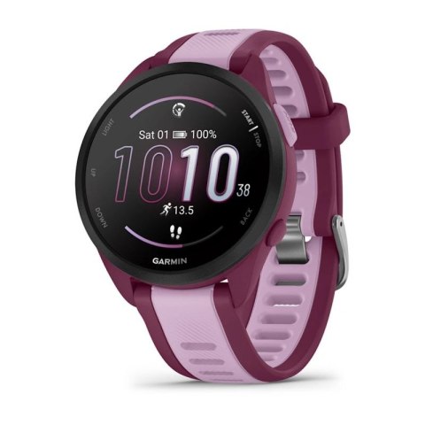 Zegarek sportowy Garmin Forerunner 165 Music AMOLED 43mm Berry Lilac Garmin