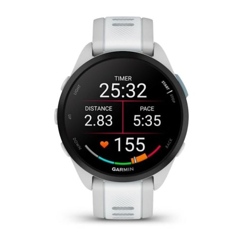 Zegarek sportowy Garmin Forerunner 165 Music AMOLED 43mm Mist Grey Whitestone Garmin