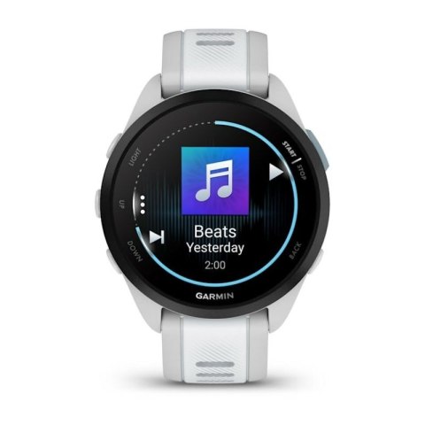Zegarek sportowy Garmin Forerunner 165 Music AMOLED 43mm Mist Grey Whitestone Garmin