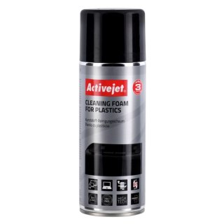 Activejet AOC-100 Pianka do plastiku, 400 ml Niezbędna w każdym biurze, idealna do czyszczenia klawiatur, monitorów, komputerów