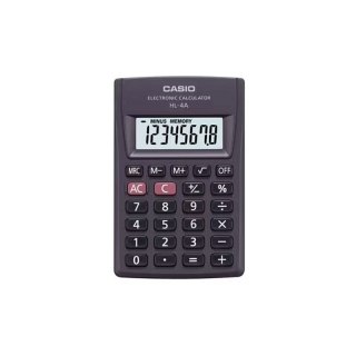 CASIO Kalkulator kieszonkowy HL-4A-B 8-cyfrowy 56x87mm czarny CASIO