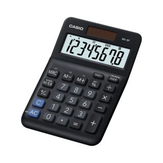 Casio Kalkulator biurowy MS-8F, 8-cyfrowy, 103x147x28,8mm, czarny CASIO