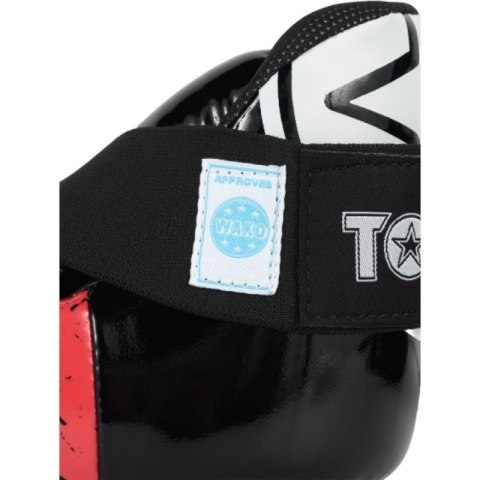 Ochraniacze stóp TOP TEN OSTT-PU "SUPERLIGHT" URBAN ARTS czarno-czerwone (WAKO APPROVED new) TOP TEN