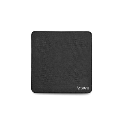 SAVIO GAMING MOUSE PAD 250X250X2MM, STITCHED EDGES BLACK EDITION PRECISION CONTROL S Savio
