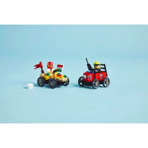 LEGO CITY 60458 Zestaw wyścigówek: pizza kontra wóz strażacki Lego
