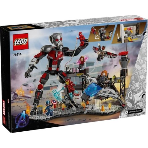 LEGO MARVEL SUPER HEROES 76314 Kapitan Ameryka: Wojna bohaterów — bitwa Lego