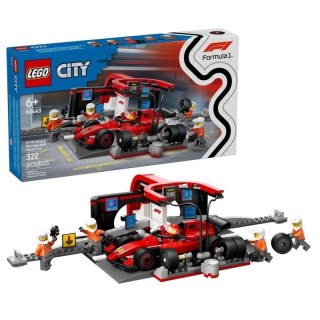 LEGO CITY 60443 F1 Pit stop i mechanicy z bolidem Ferrari Lego