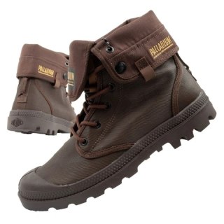 Palladium buty sportowe męskie Baggy Coated trampki za kostkę modne ciemny brąz Palladium