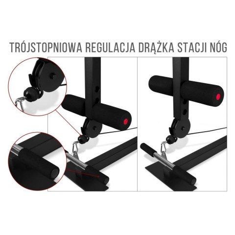 Atlas z ławką multigym PRO BMG 4700, stos 66kg Body Sculpture