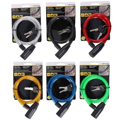 Zapięcie rowerowe Dunlop cable lock D12mm 65 cm ST 6ass 82646 Dunlop