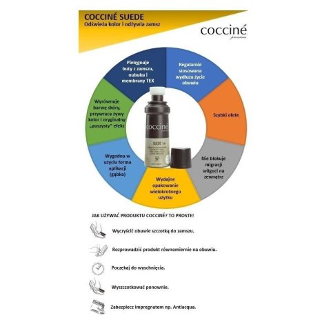 COCCINE czarny renowator odświeżacz regenerujący do zamszu i nubuku Coccine