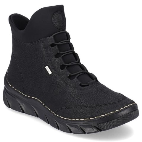 Botki damskie ocieplane czarne Rieker 55069-00 Rieker