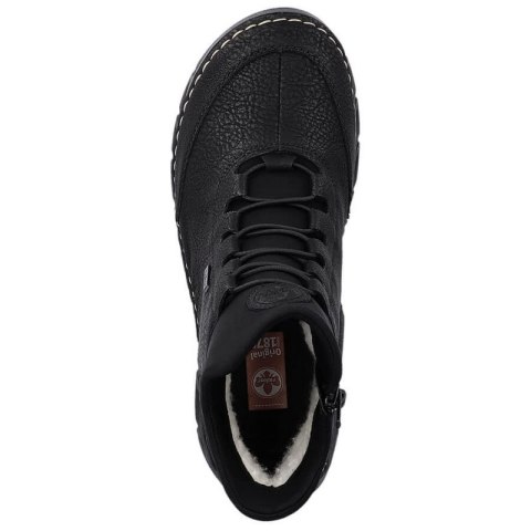 Botki damskie ocieplane czarne Rieker 55069-00 Rieker