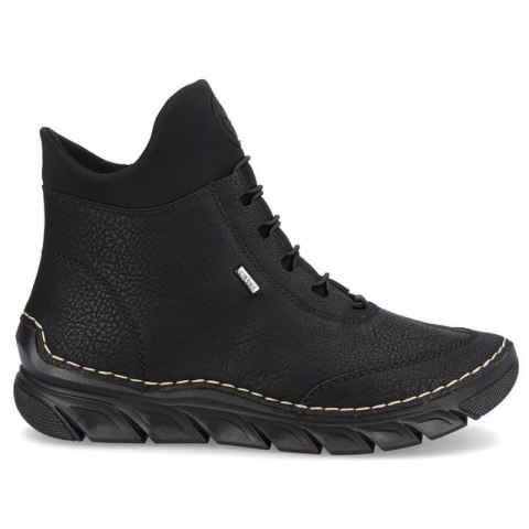 Botki damskie ocieplane czarne Rieker 55069-00 Rieker