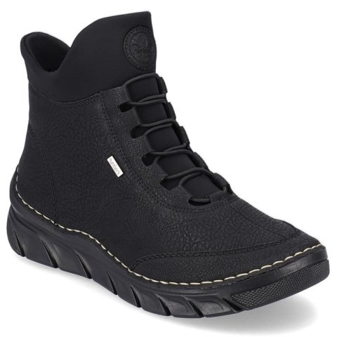Botki damskie ocieplane czarne Rieker 55069-00 Rieker