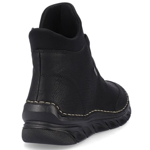 Botki damskie ocieplane czarne Rieker 55069-00 Rieker