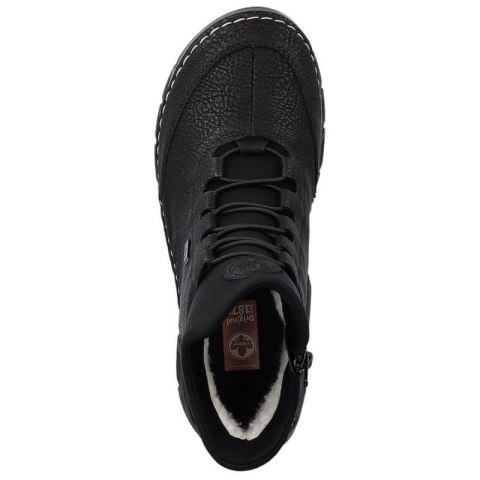 Botki damskie ocieplane czarne Rieker 55069-00 Rieker