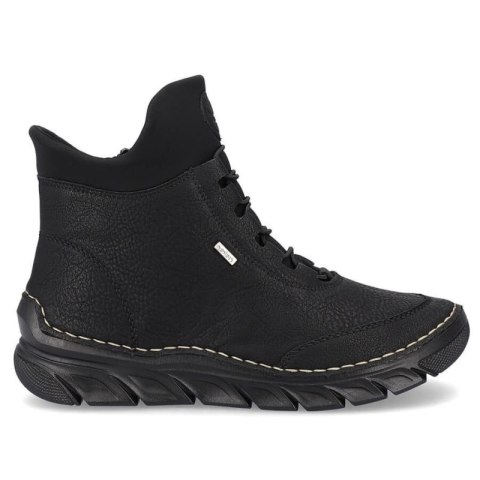 Botki damskie ocieplane czarne Rieker 55069-00 Rieker