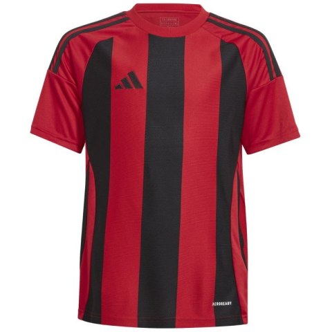 Koszulka dla dzieci adidas Striped 24 czerwono-czarna IW2131 Adidas
