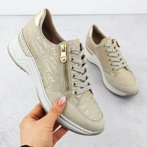 Sneakersy na koturnie Rieker W N4316 RKR760 Rieker