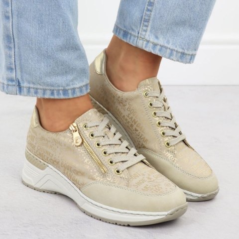 Sneakersy na koturnie Rieker W N4316 RKR760 Rieker