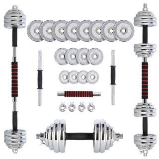 Sztangielki-Sztanga w walizce 2w1 SGP30 HMS 2x15 kg HMS