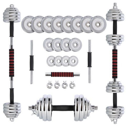 Sztangielki-Sztanga w walizce 2w1 SGP30 HMS 2x15 kg HMS
