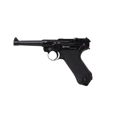 Wiatrówka pistolet RANGER P08 Parabellum KWC kal. 4,5 BBs BLOW BACK 21 strz. FULL METAL CO2 (AAKCMB410AZB) RANGER