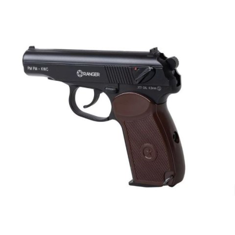 Wiatrówka pistolet RANGER PM FM KWC kal. 4,5 BBs 18 strz. FULL METAL CO2 (AAKCMD441AZB)