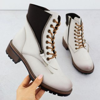 Botki damskie workery beżowe Vinceza 26-58559 Vinceza